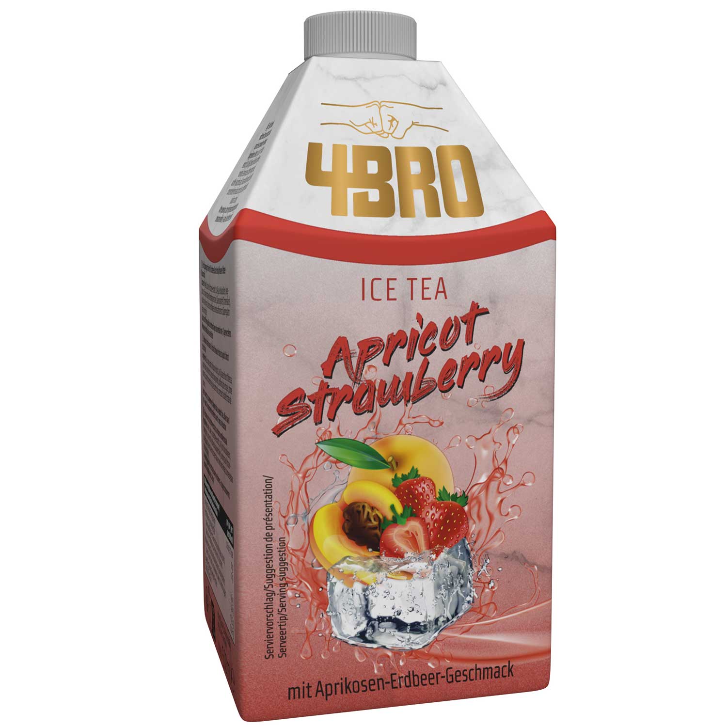 4BRO Ice Tea Apricot Strawberry 500ml