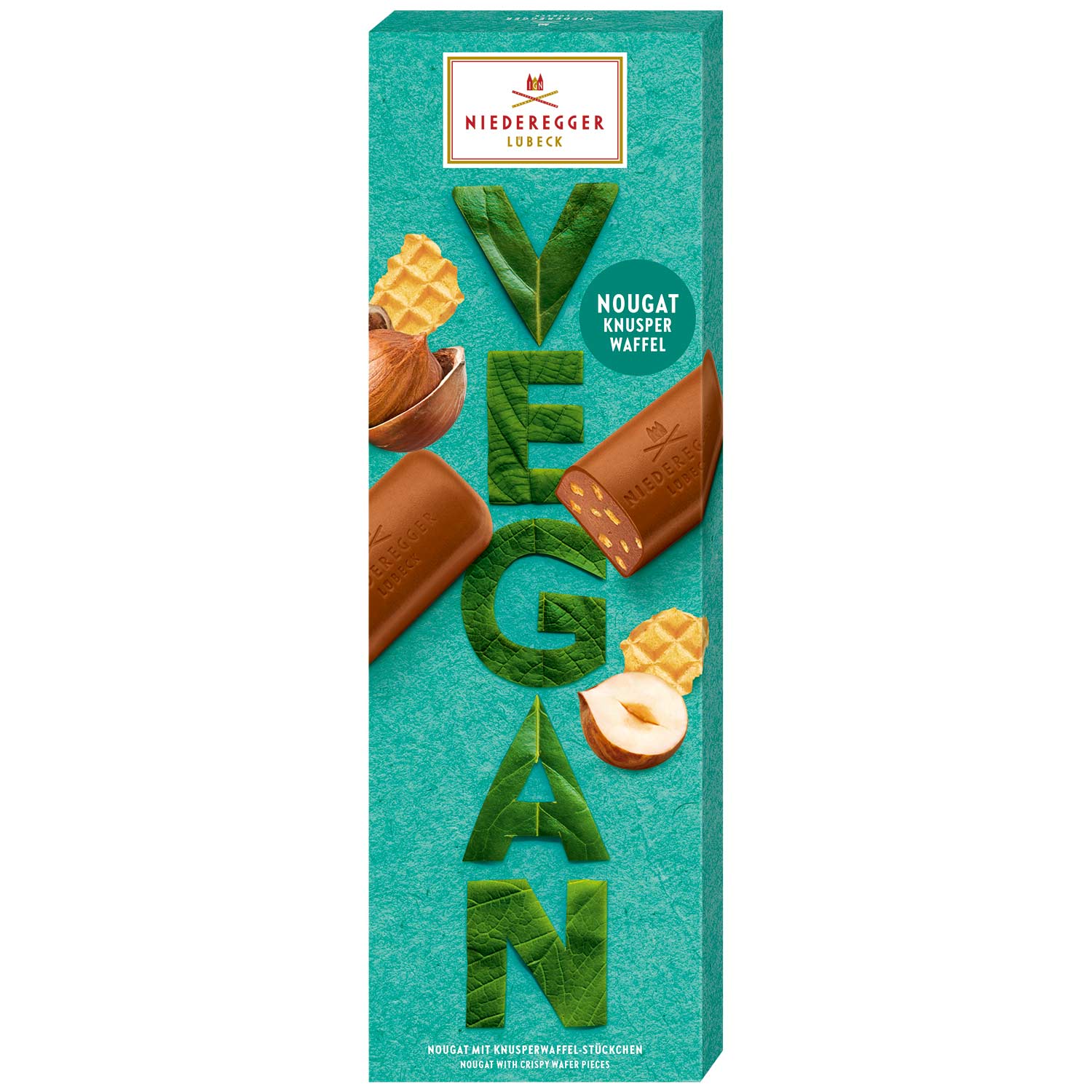 Niederegger Vegan Nougat Knusperwaffel 100g