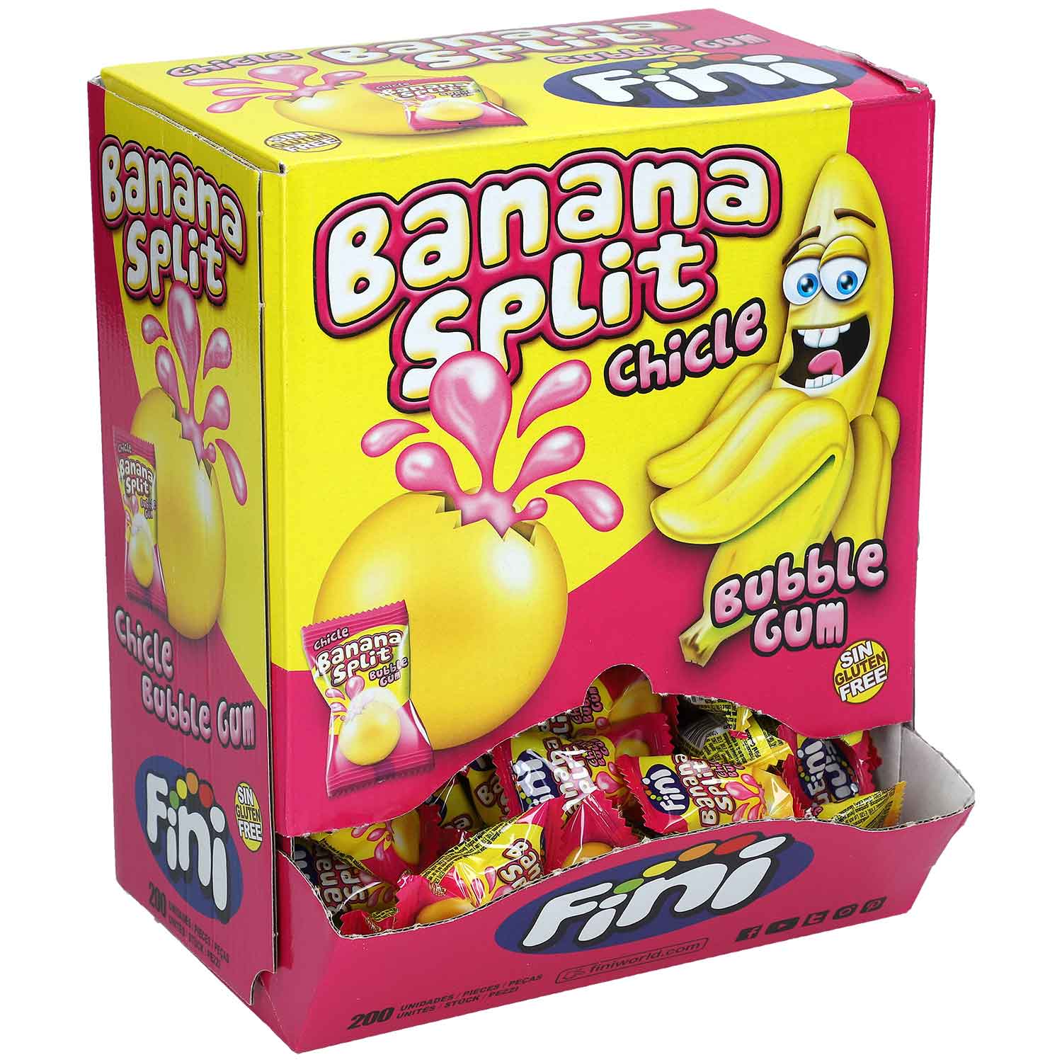 Fini Banana Split Bubble Gum 200er