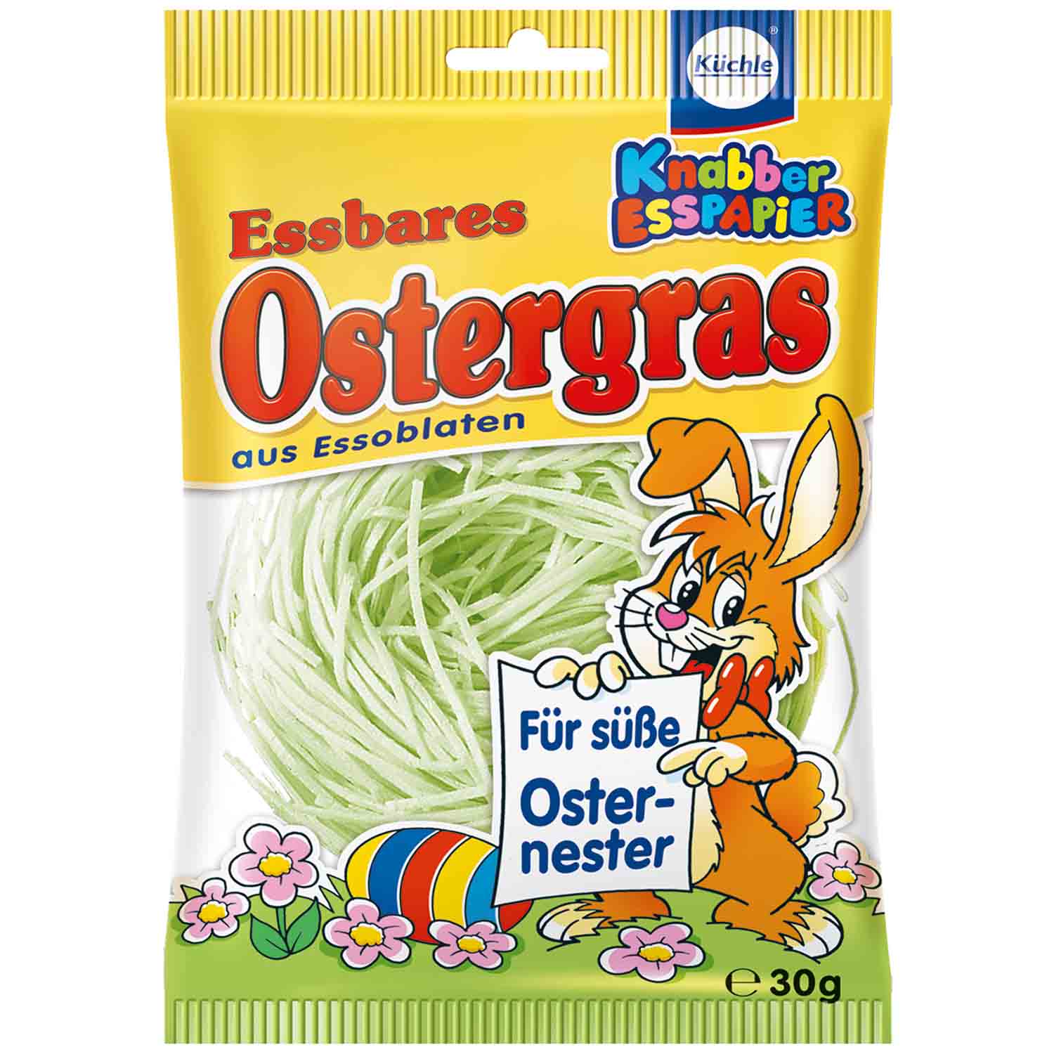 Küchle Knabber-Esspapier Essbares Ostergras 30g