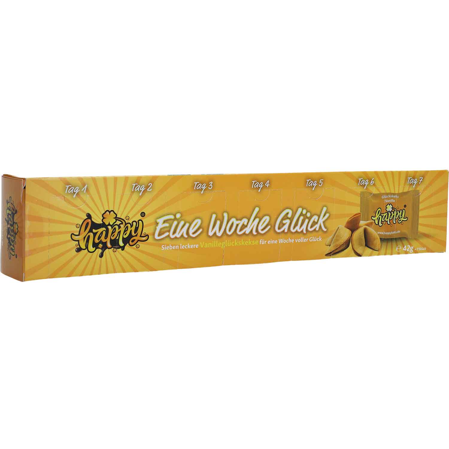 Happy Glückskekse Vanille 'Eine Woche Glück' 7er