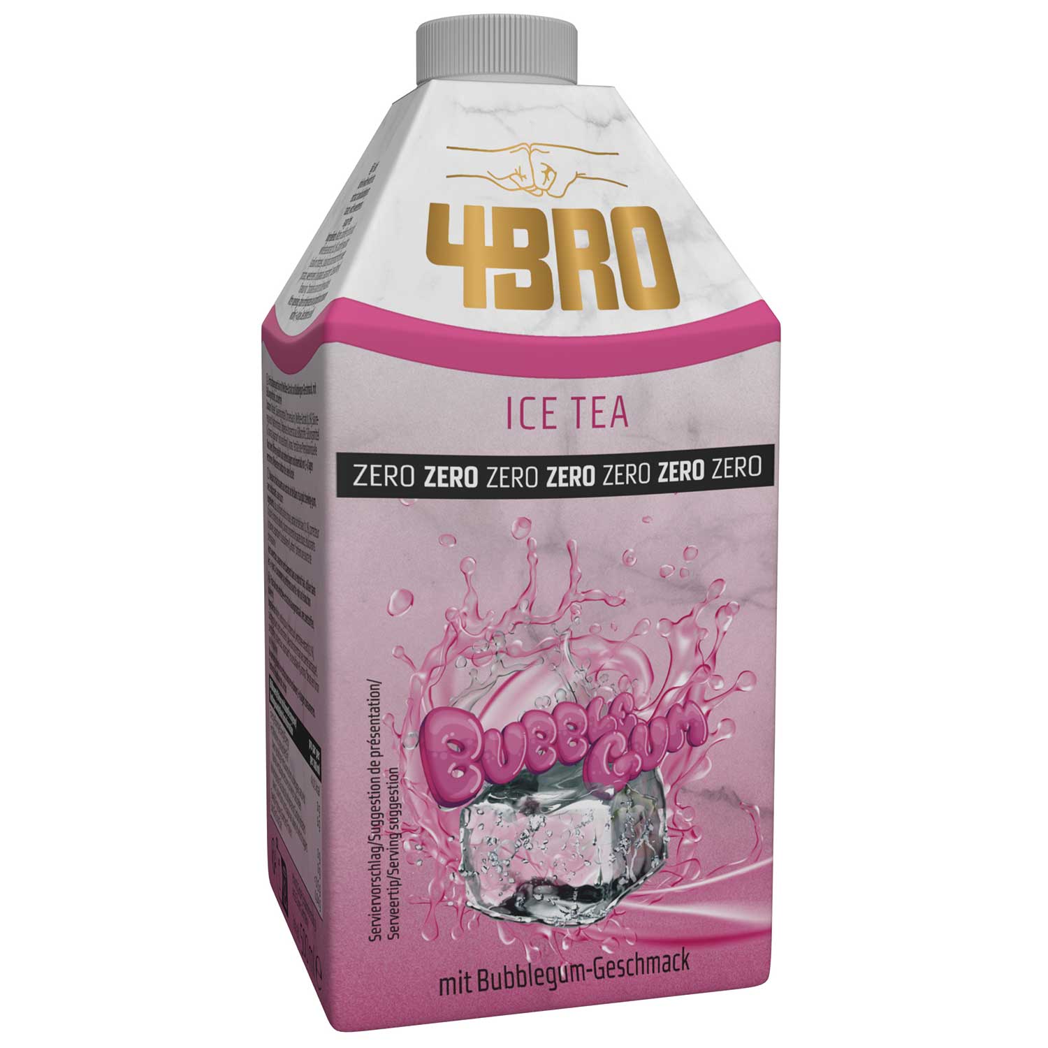 4BRO Ice Tea Bubble Gum Zero 500ml