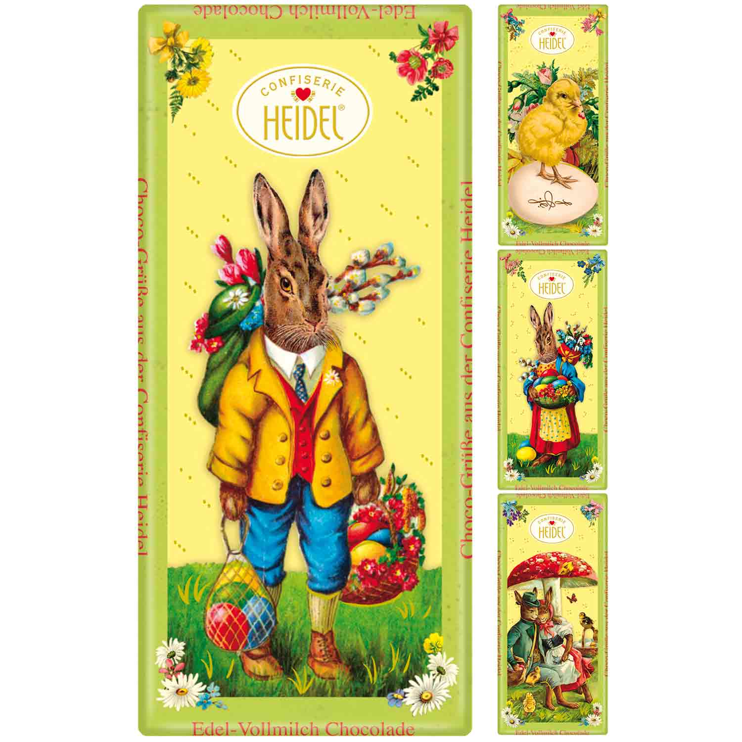 Heidel Oster-Nostalgie Choco-Grüße 30g