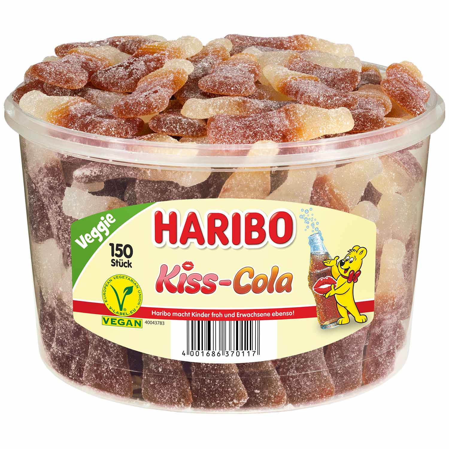 Haribo Kiss-Cola veggie 150er