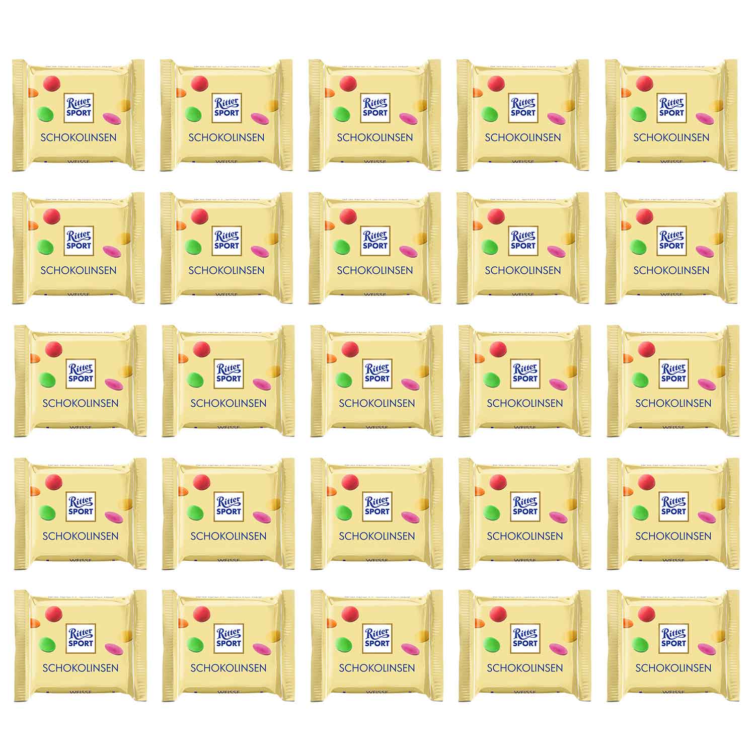 Ritter Sport mini Schoko Spass Schokolinsen Weisse 25er