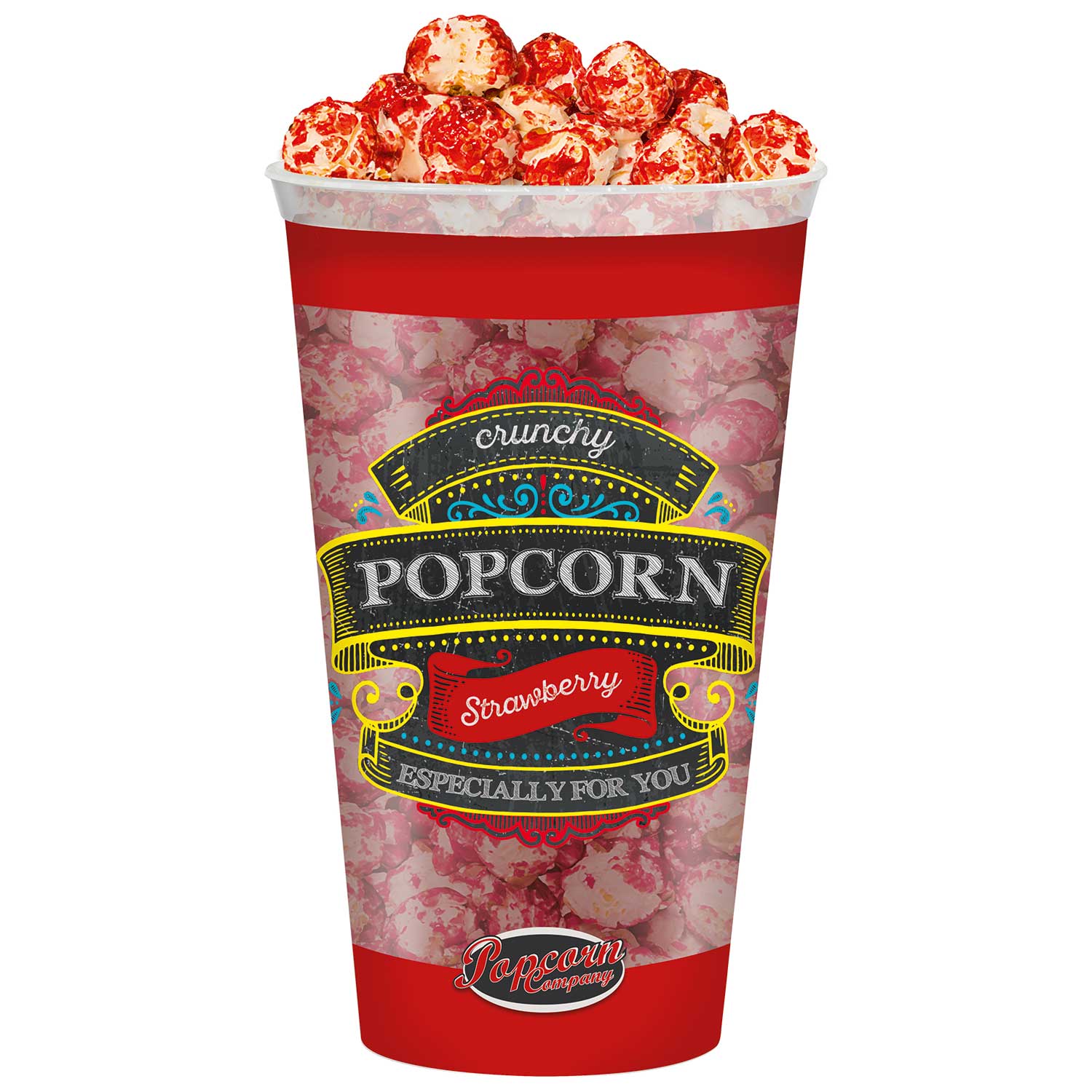 Popcorn Company Crunchy Popcorn Strawberry 125g