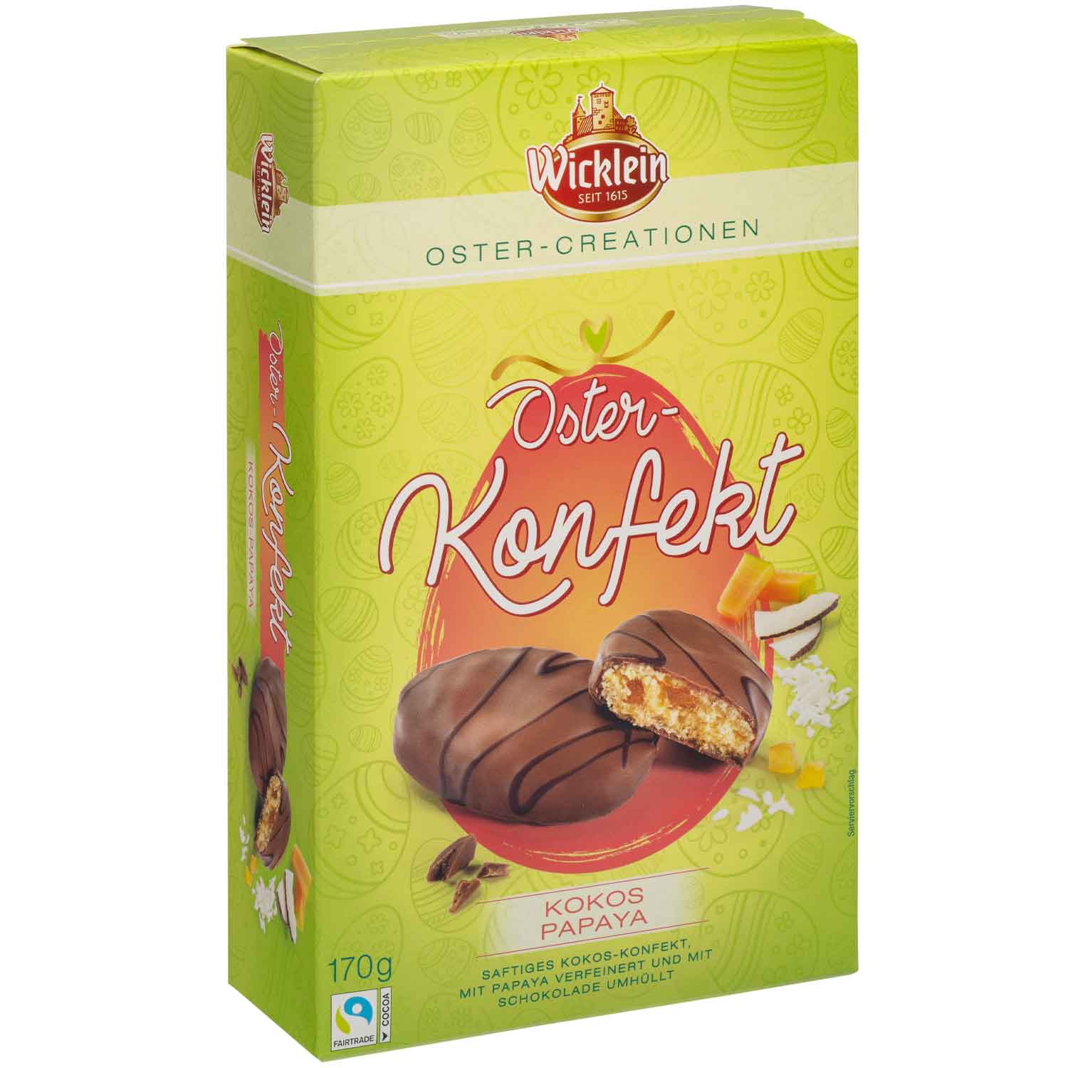 Wicklein Oster-Konfekt Kokos-Papaya 170g