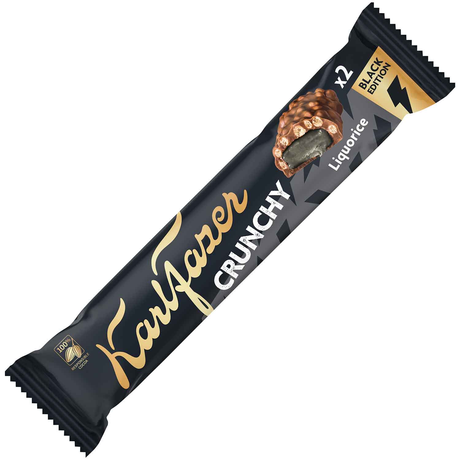 Karl Fazer Crunchy Black Edition 55g