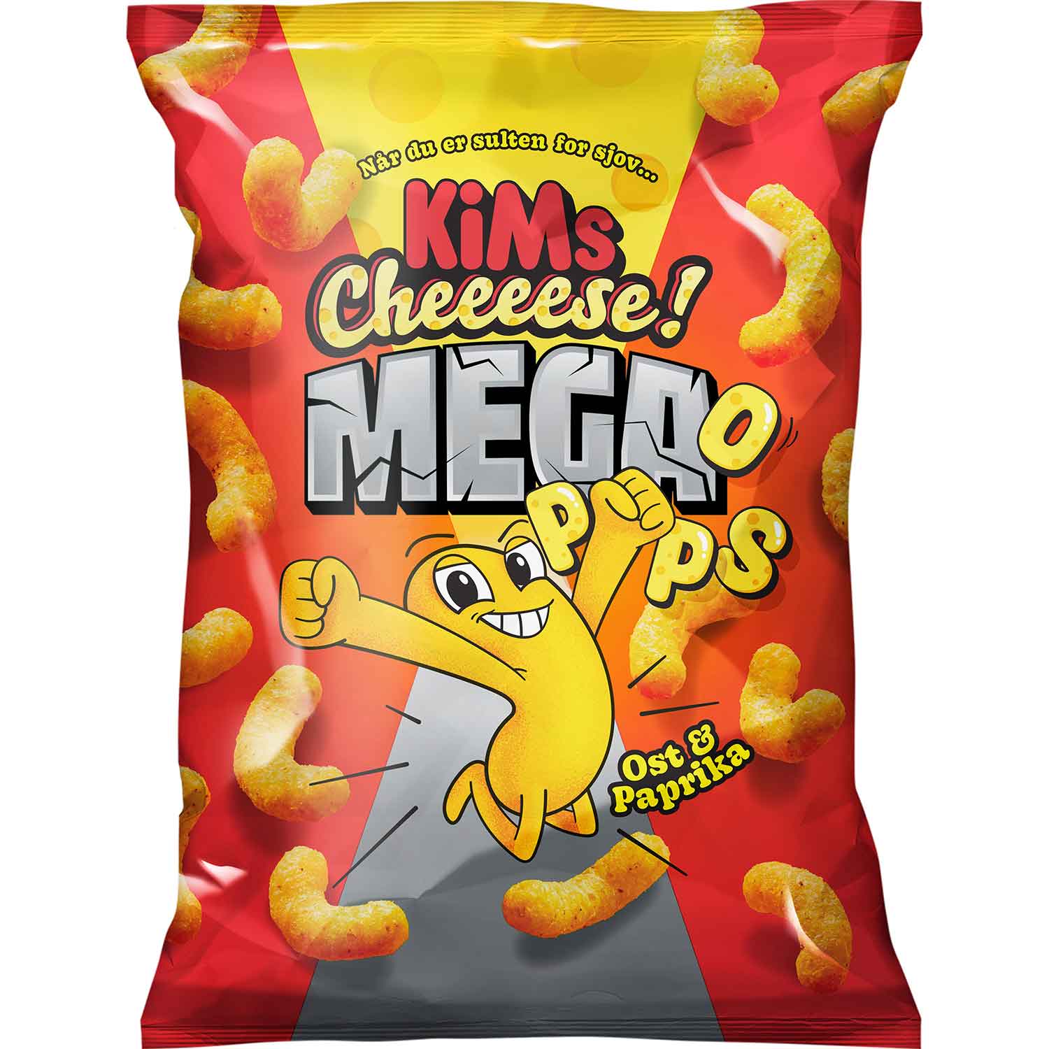 KiMs Cheese Megapops Ost & Paprika 135g