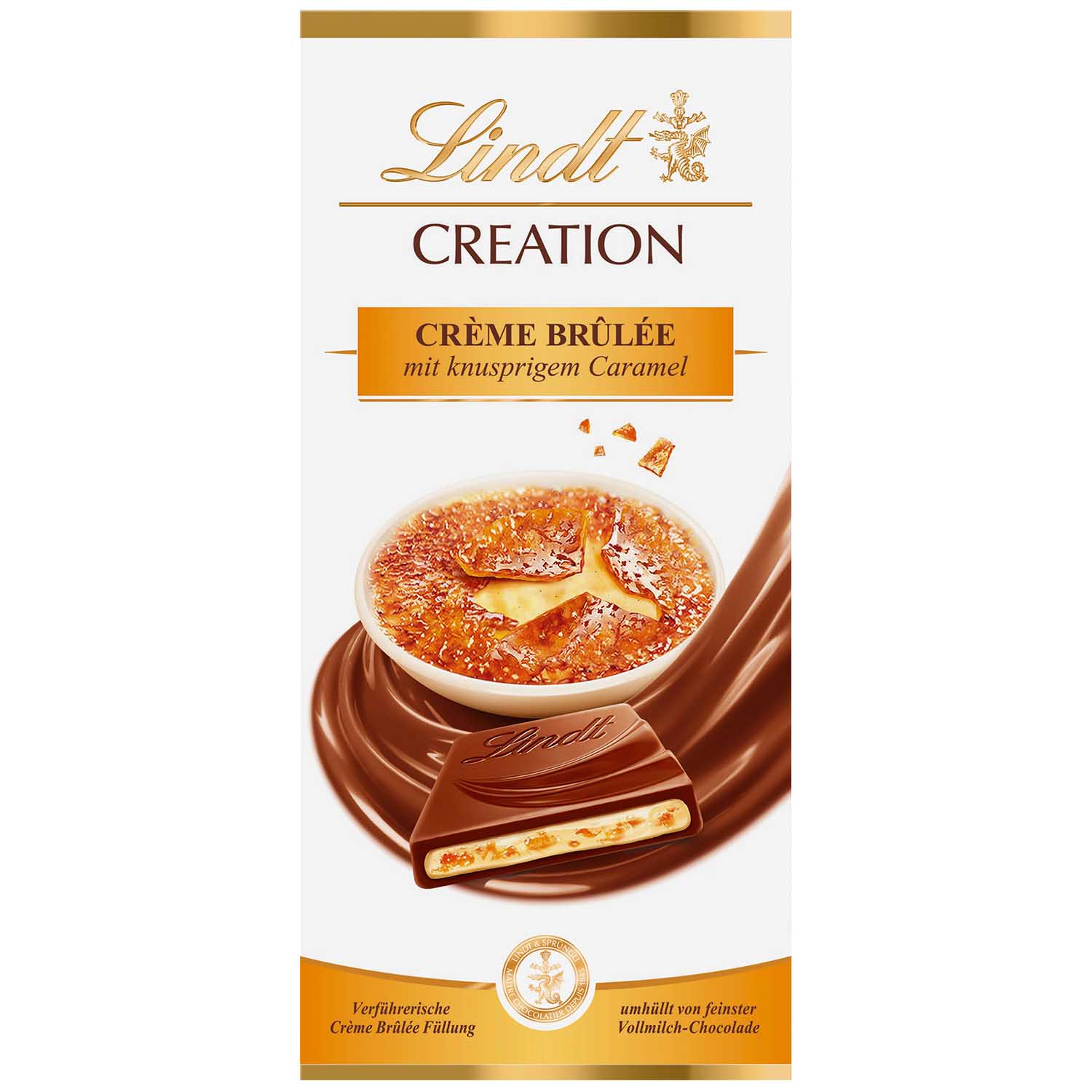 Lindt Creation Crème Brûlée Vollmilch Tafel 150g