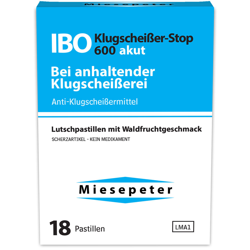 Miesepeter IBO Klugscheißer-Stop 600 akut 18er