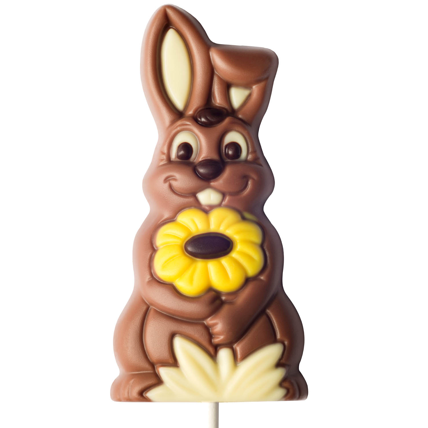 Weibler Lolli Hase mit Blume 35g