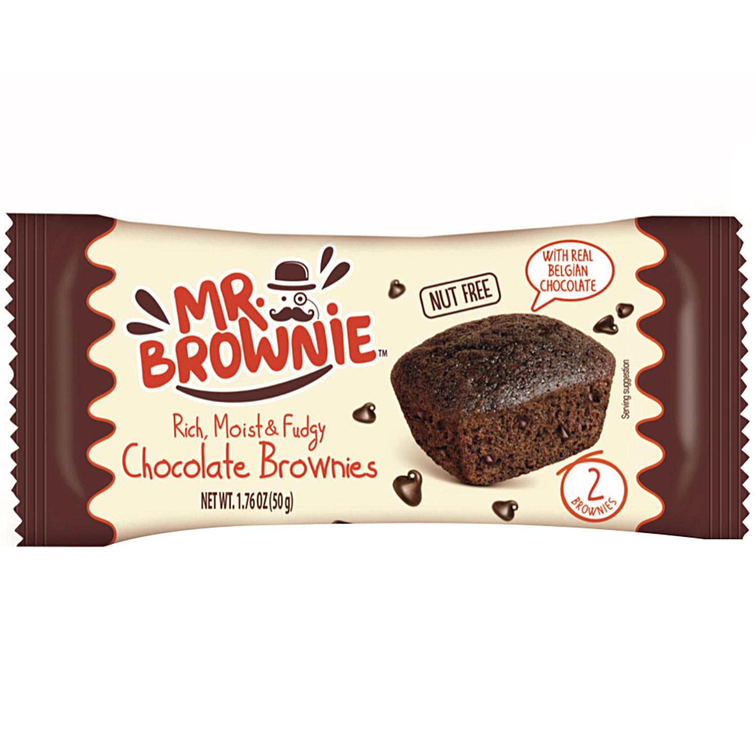 Mr. Brownie Chocolate Brownies 2x25g
