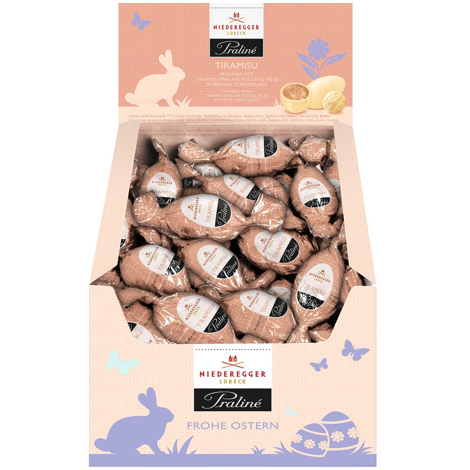 Niederegger Praliné-Eier Tiramisu Trüffel 75x17g