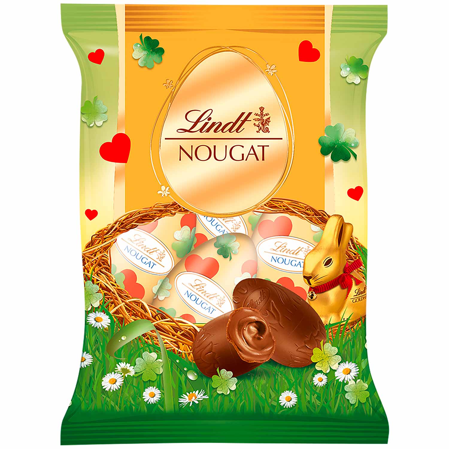 Lindt Glücksbringer Edition Nougat-Eier 90g