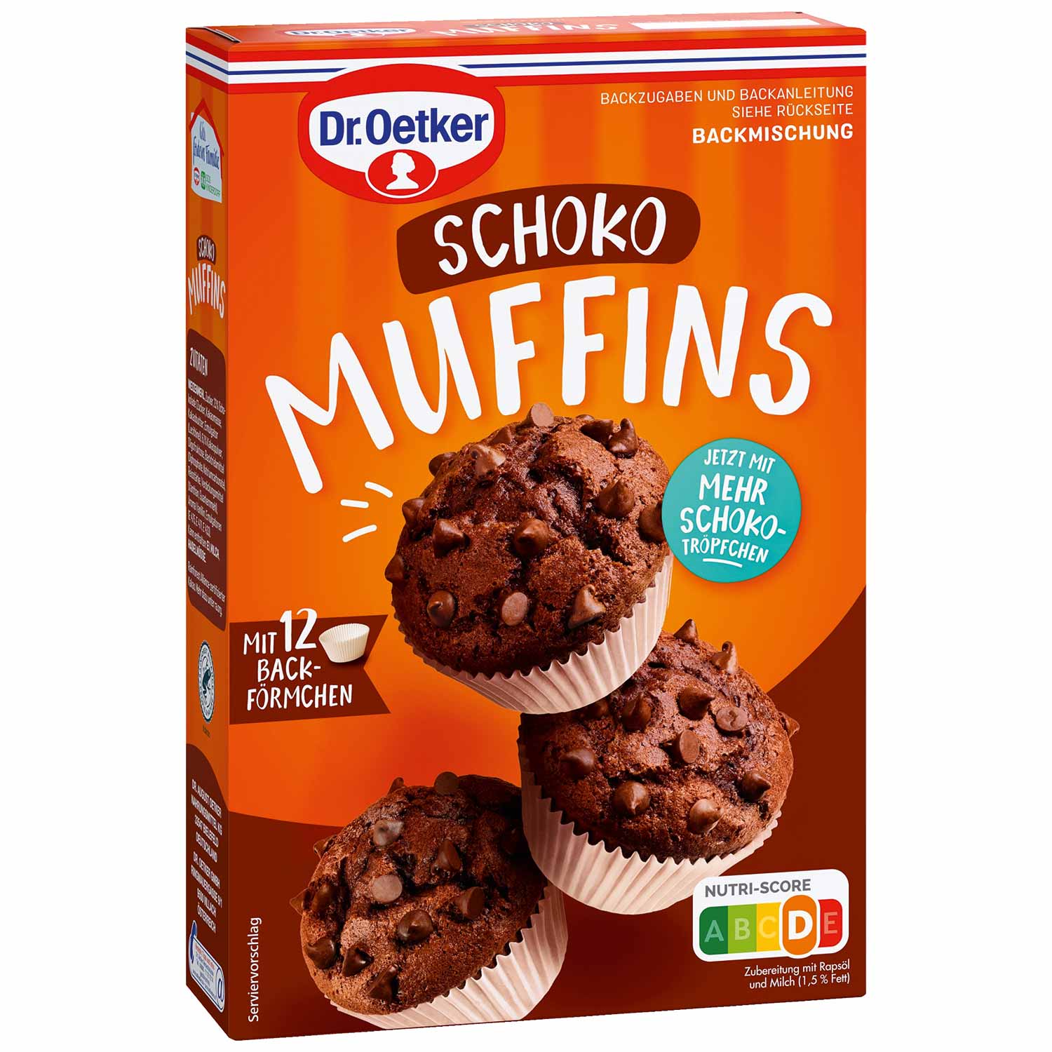 Dr. Oetker Backmischung Muffins Schoko 345g