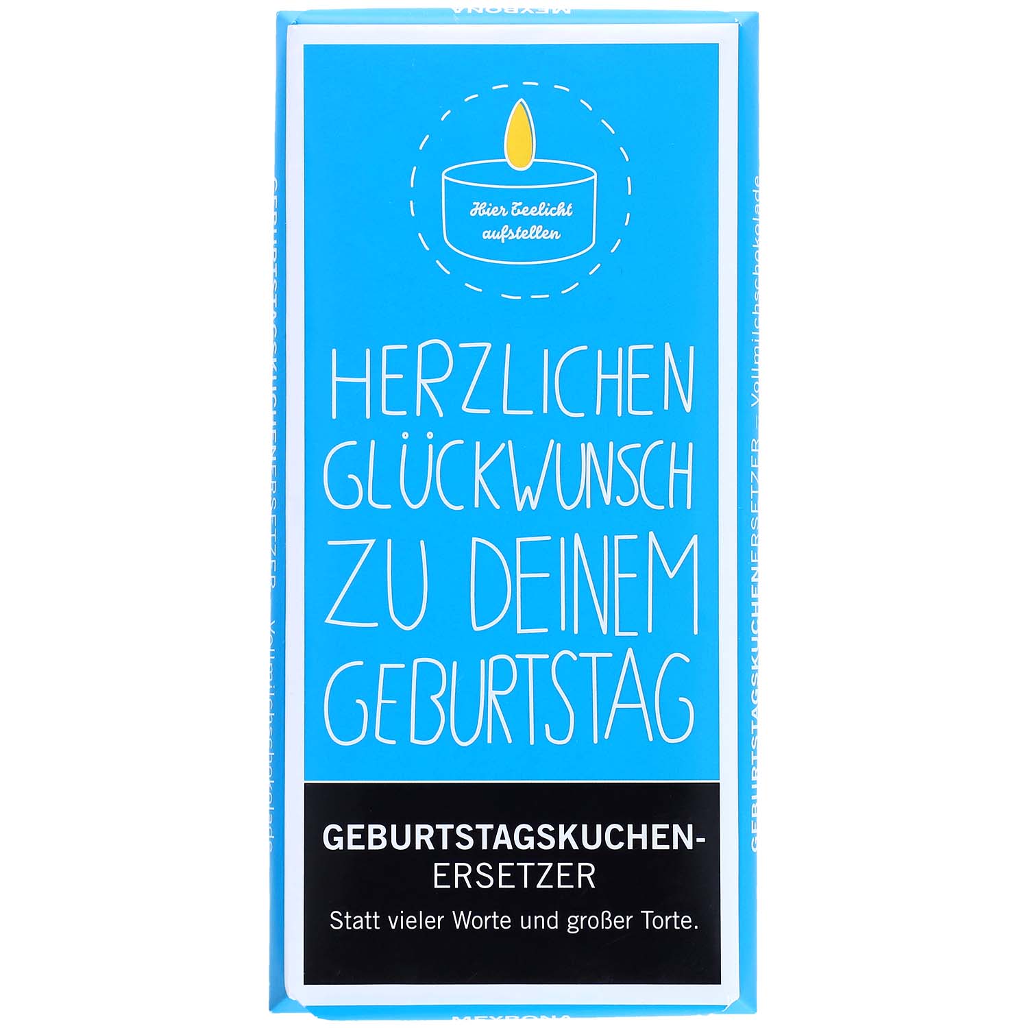 Meybona Geburtstagskuchenersetzer 'Herzlichen Glückwunsch' 100g