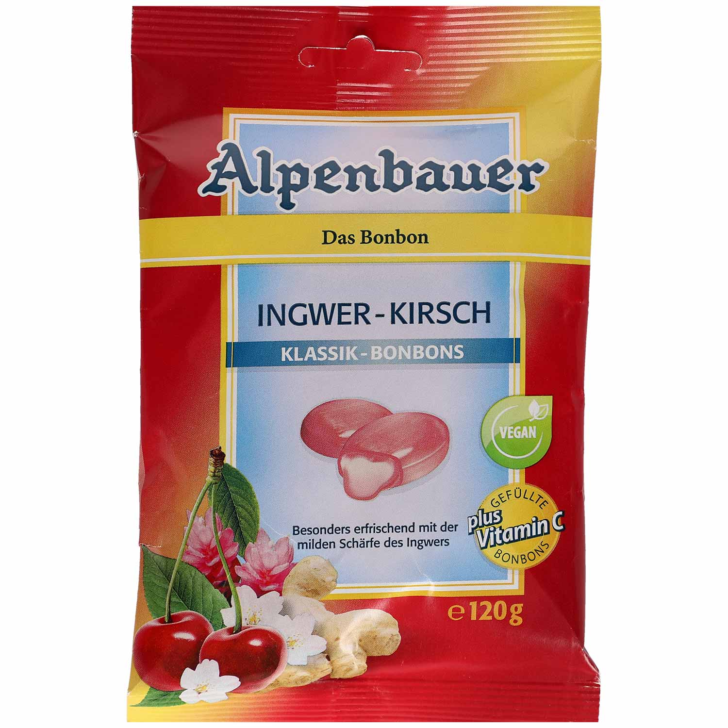 Alpenbauer Klassik-Bonbons Ingwer-Kirsch 120g