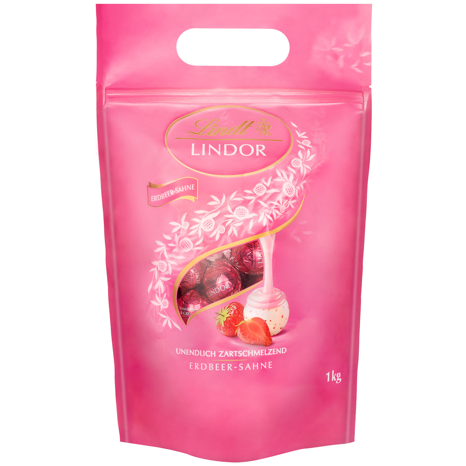Lindt Lindor Kugeln Erdbeer-Sahne 1kg