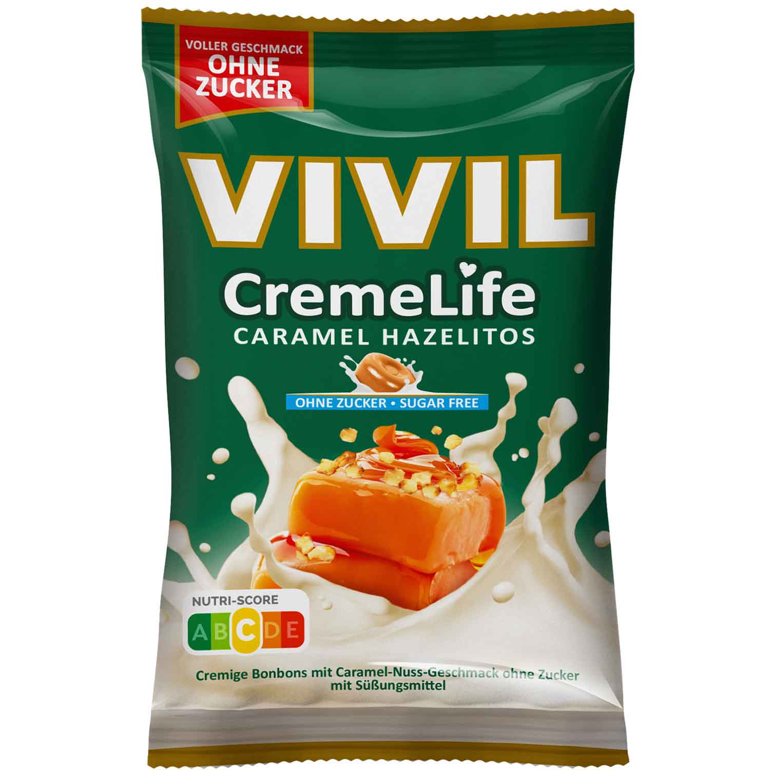 Vivil CremeLife Caramel Hazelitos ohne Zucker 110g
