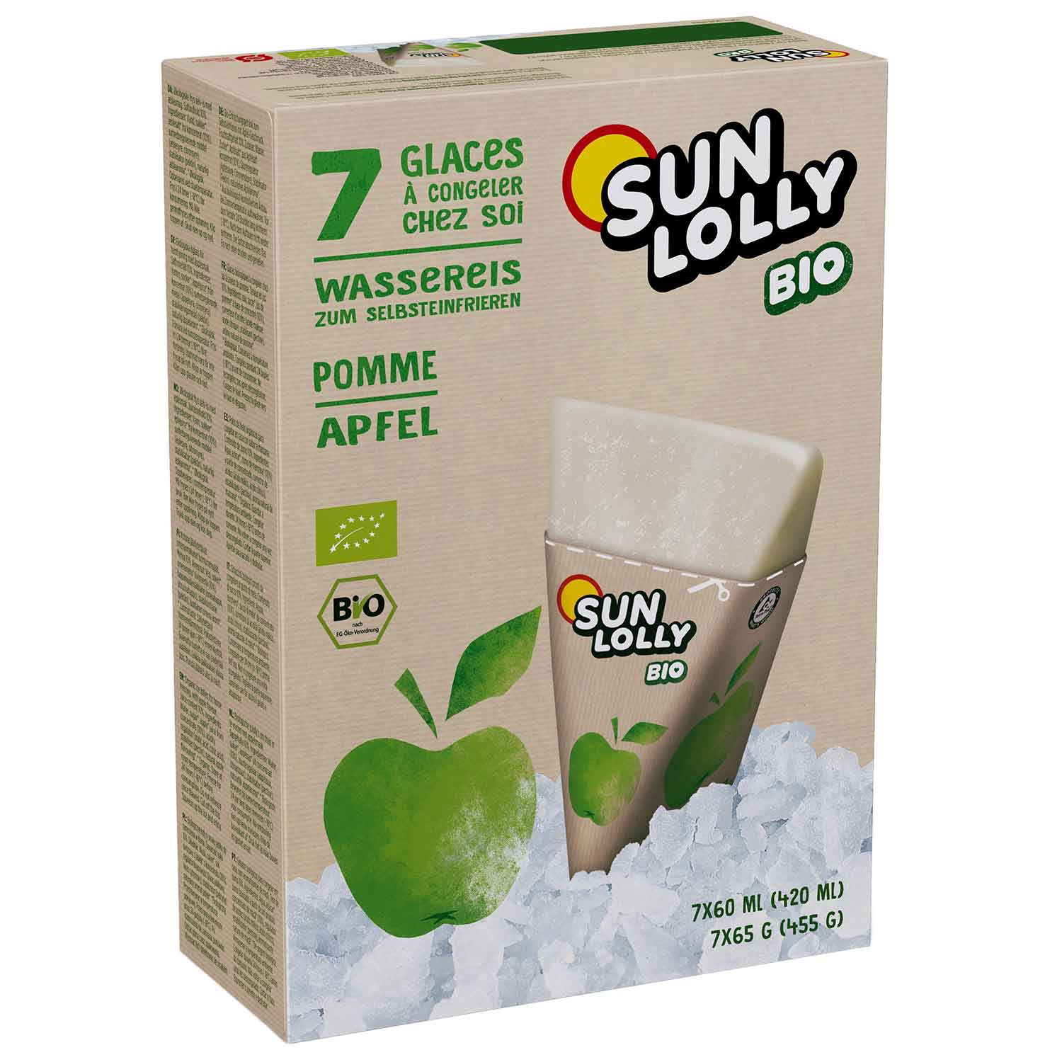 Sun Lolly Wassereis Apfel Bio 7er