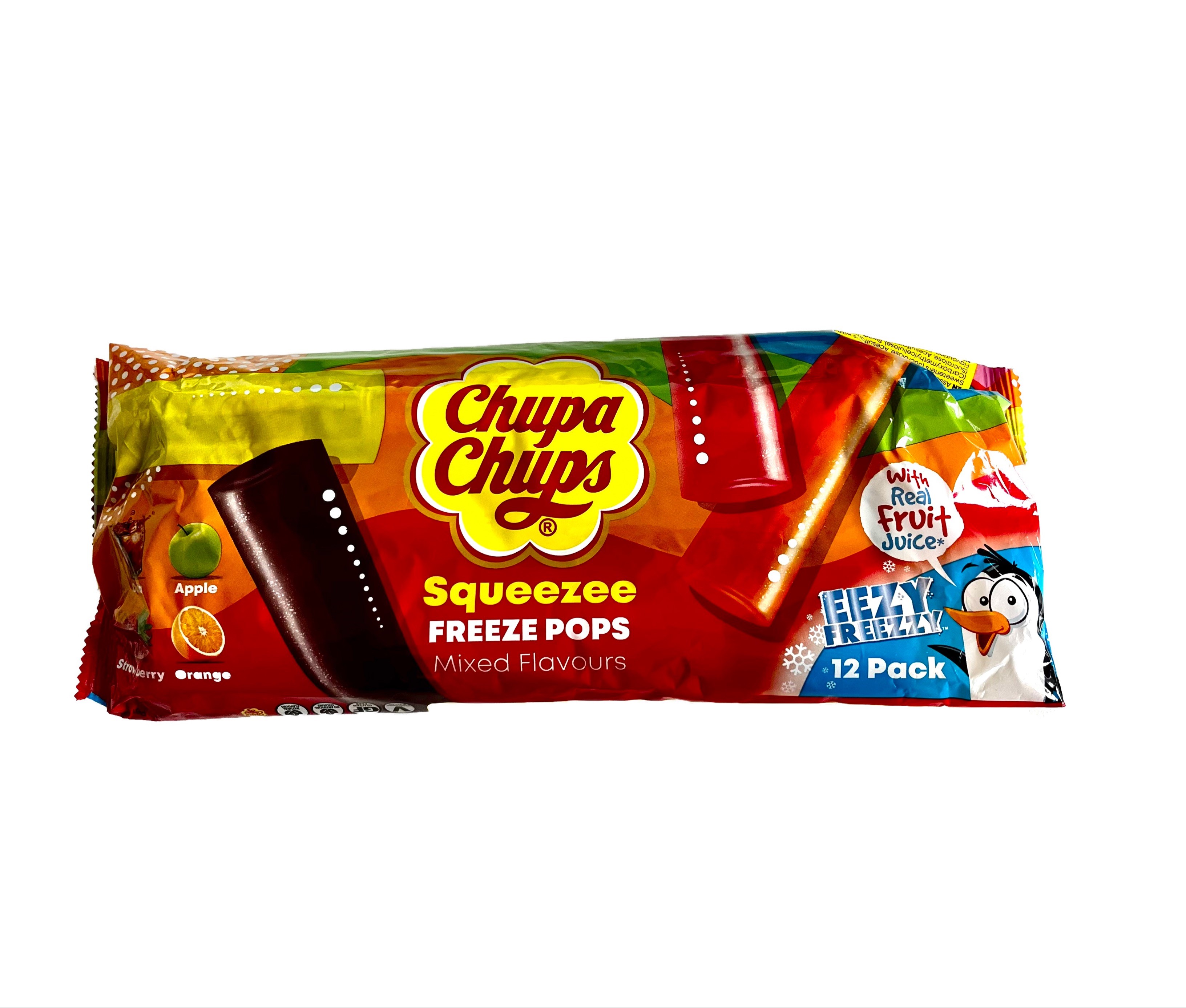 Chupa Chups Squeezee Freeze Pops 12x45ml
