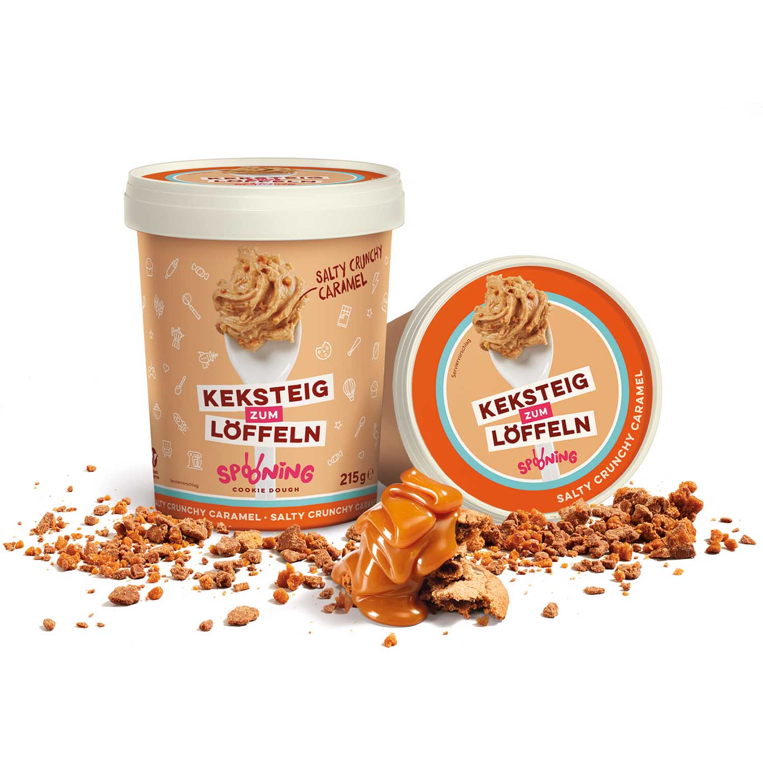 Spooning Cookie Dough Keksteig Salty Crunchy Caramel 215g