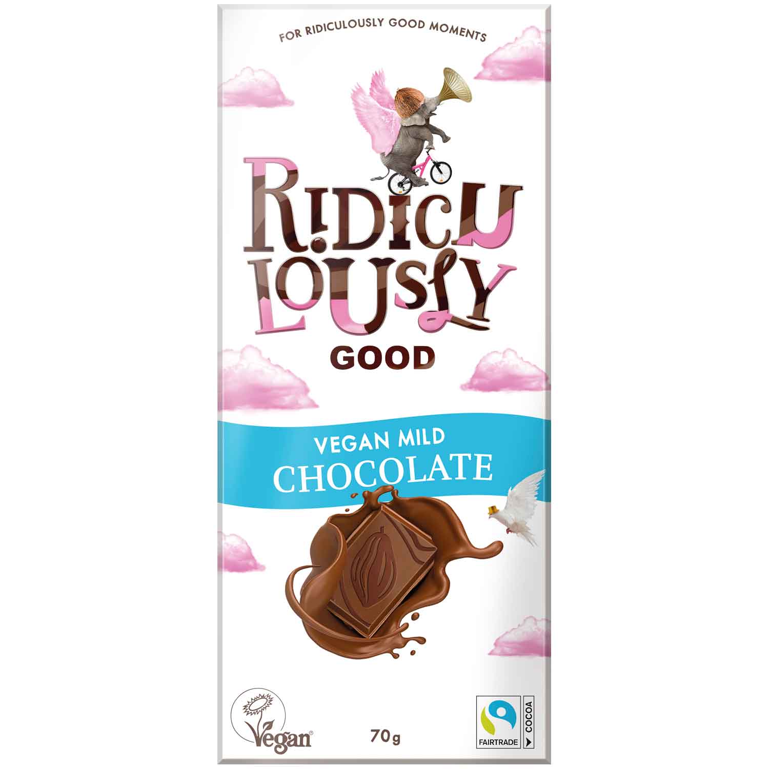 Ridiculously Good Vegan Mild Chocolate 70g