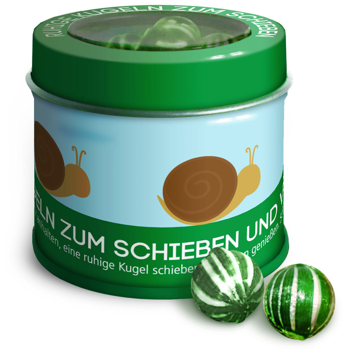Ruhige Kugeln zum Schieben