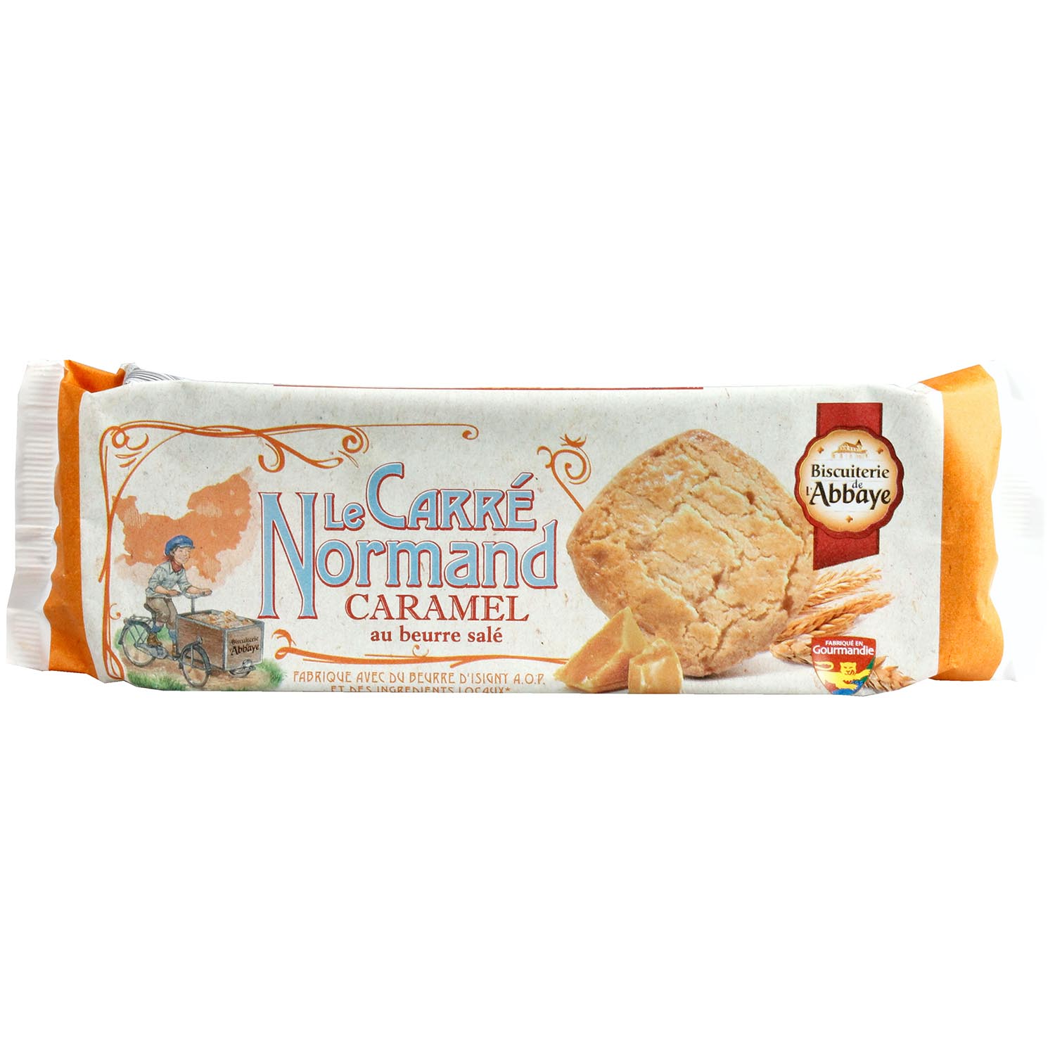 Biscuiterie de l'Abbaye Le Carré Normand Caramel 140g
