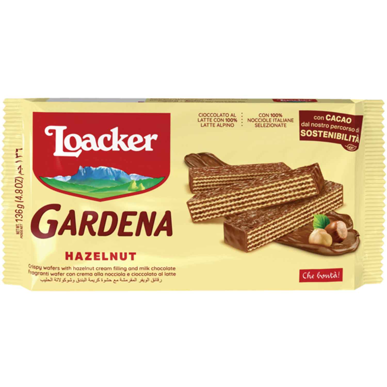 Loacker Gardena Hazelnut 136g