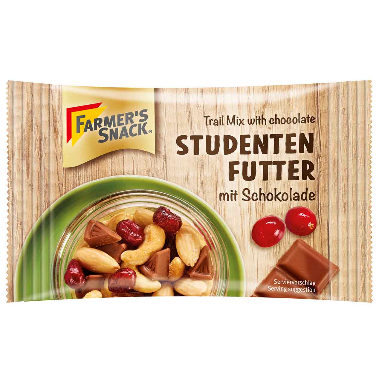 Farmer's Snack Studentenfutter mit Vollmilch-Schokolade 40g