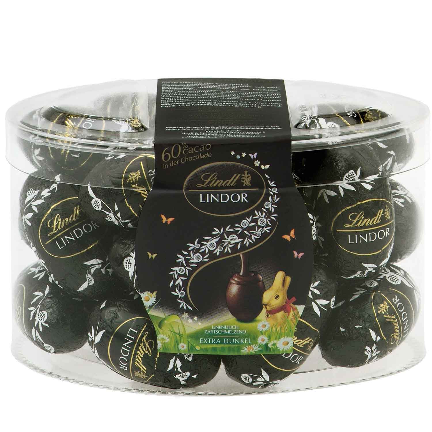 Lindt Lindor 60% Cacao Feinherb-Eier 25er