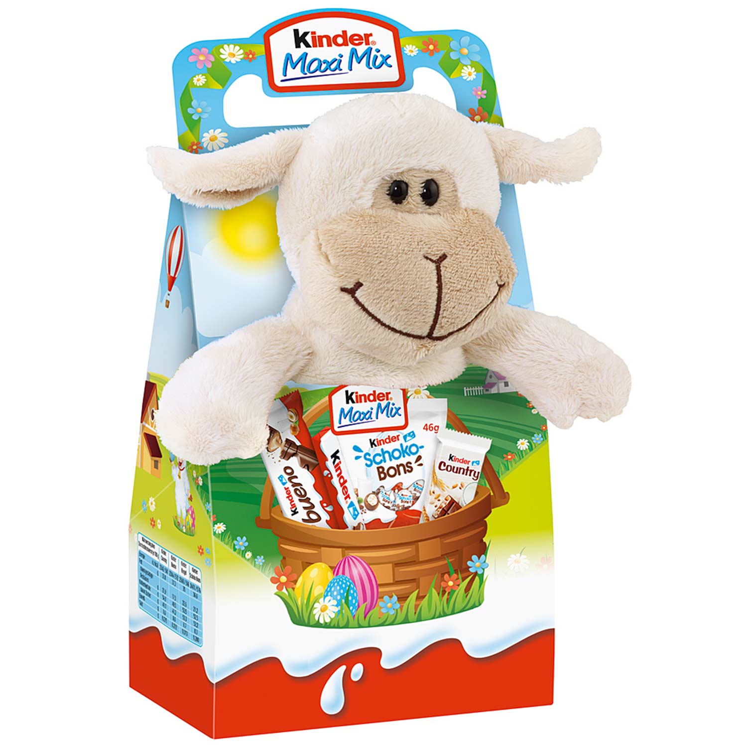 kinder Maxi Mix Plüschtier 'Lola Lamm' 133g