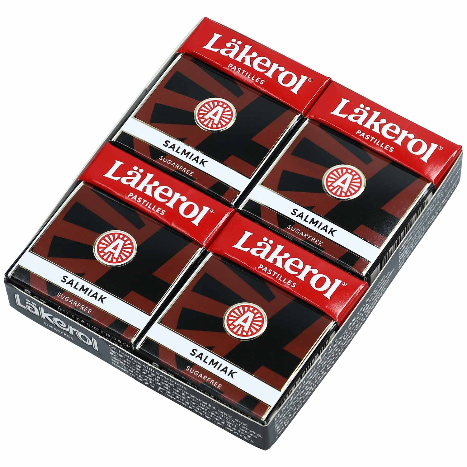 Läkerol Salmiak sugarfree 4x25g