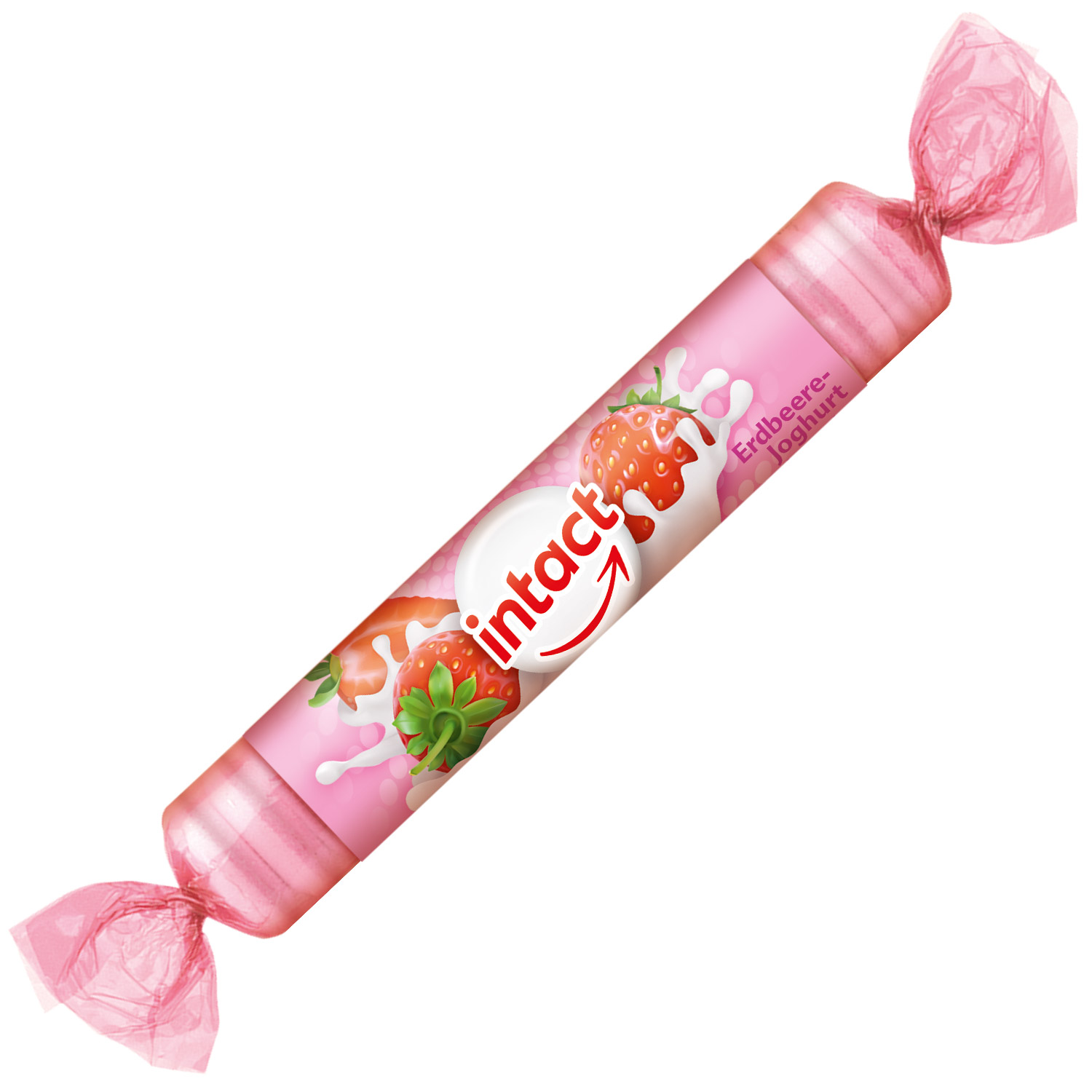 intact Traubenzucker Erdbeere-Joghurt 40g