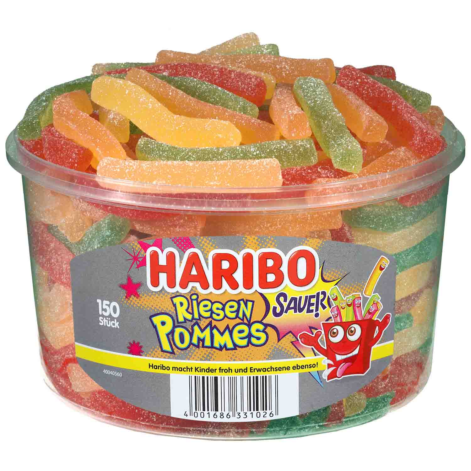 Haribo Riesen Pommes sauer 150er
