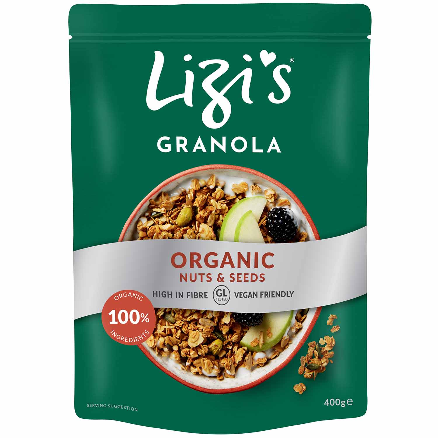 Lizi's Granola Organic Nuts & Seeds Bio 400g