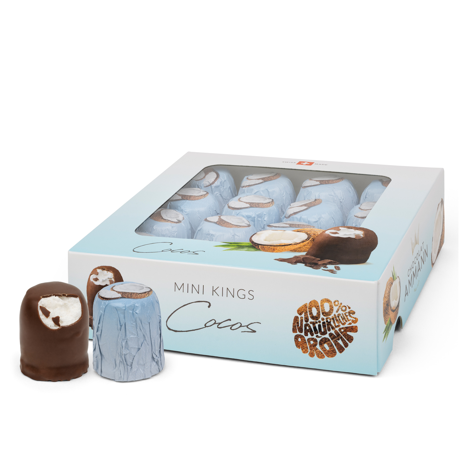 Chocolat Ammann Mini Kings Cocos 16er