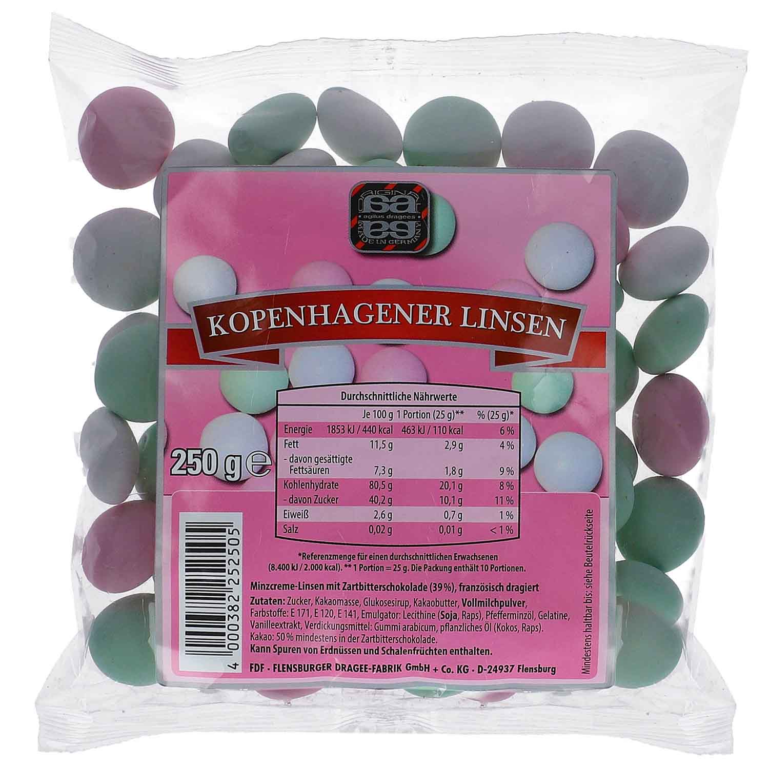 agilus dragees Kopenhagener Linsen 250g