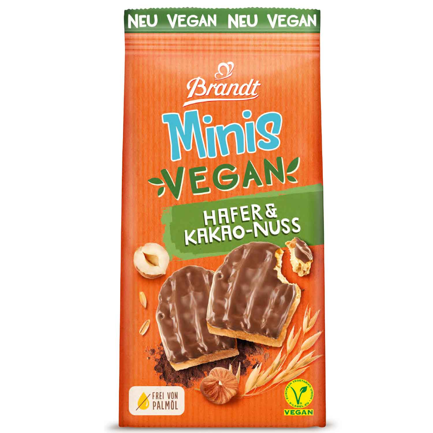 Brandt Minis Vegan Hafer & Kakao-Nuss 85g