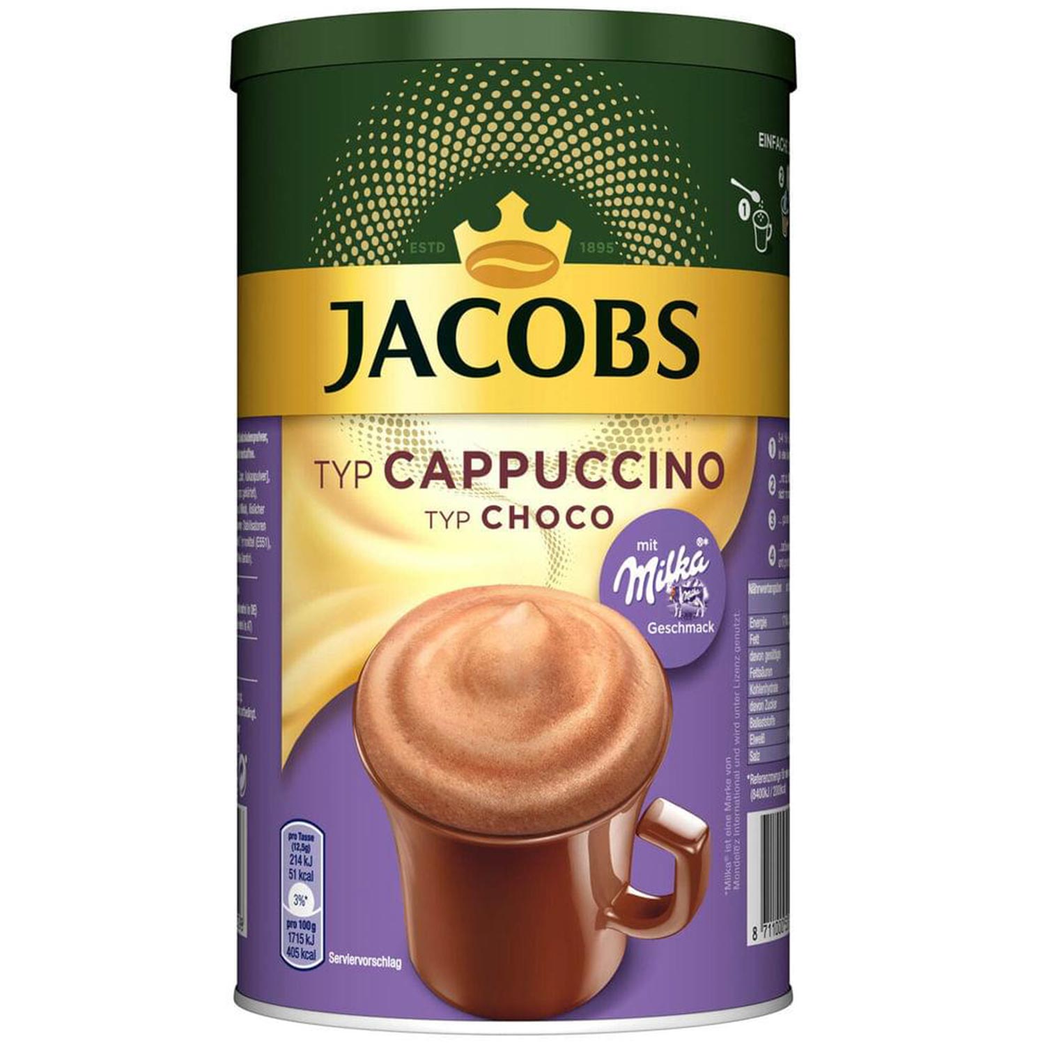 Jacobs Typ Cappuccino Typ Choco 500g
