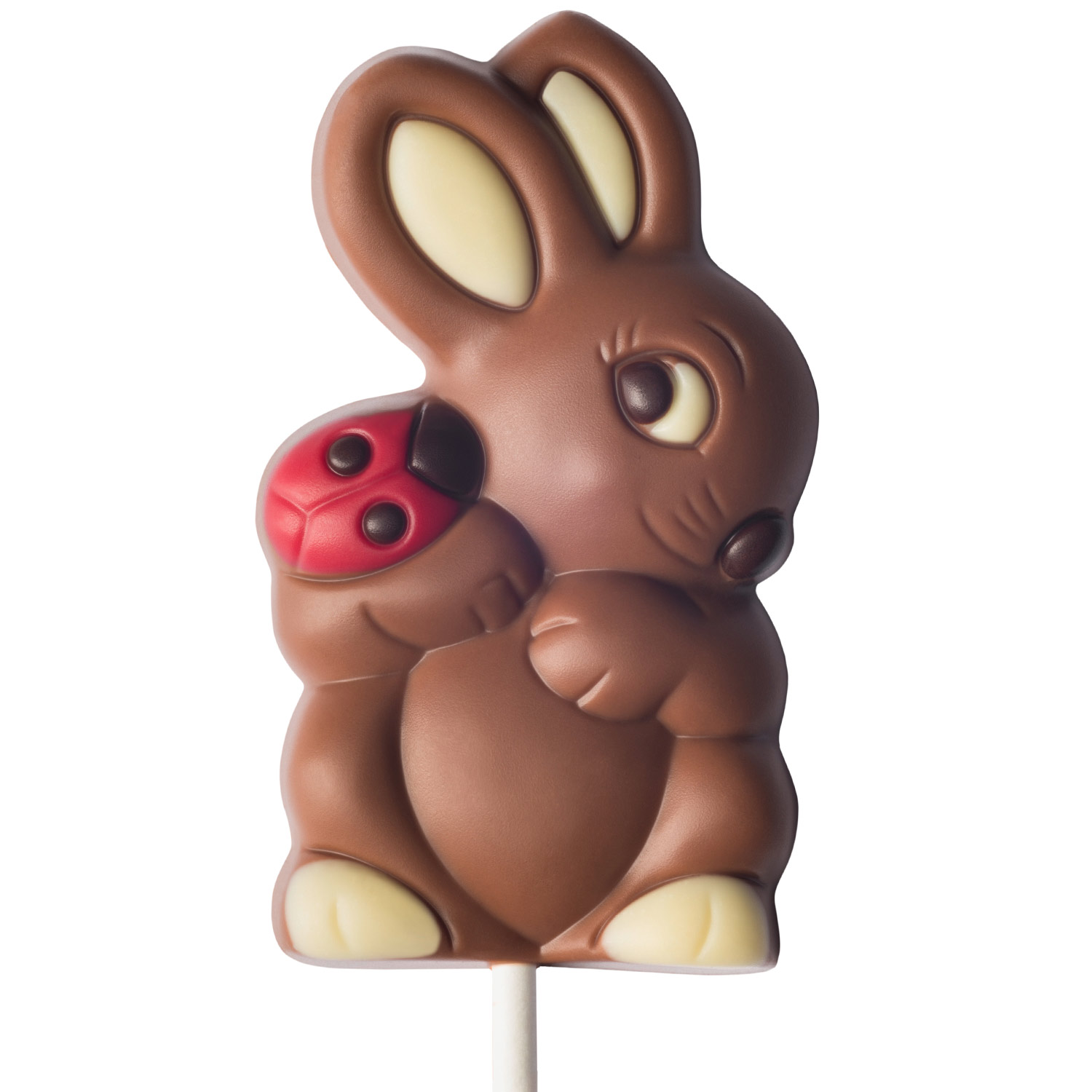 Weibler Lolli Hase mit Marienkäfer 35g