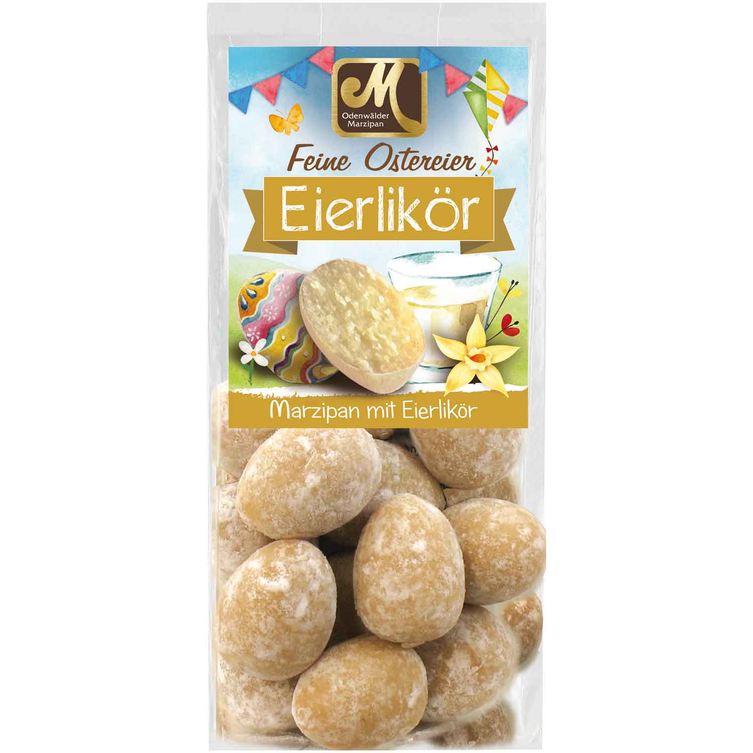 Odenwälder Edelmarzipan Eierlikör Ostereier 150g