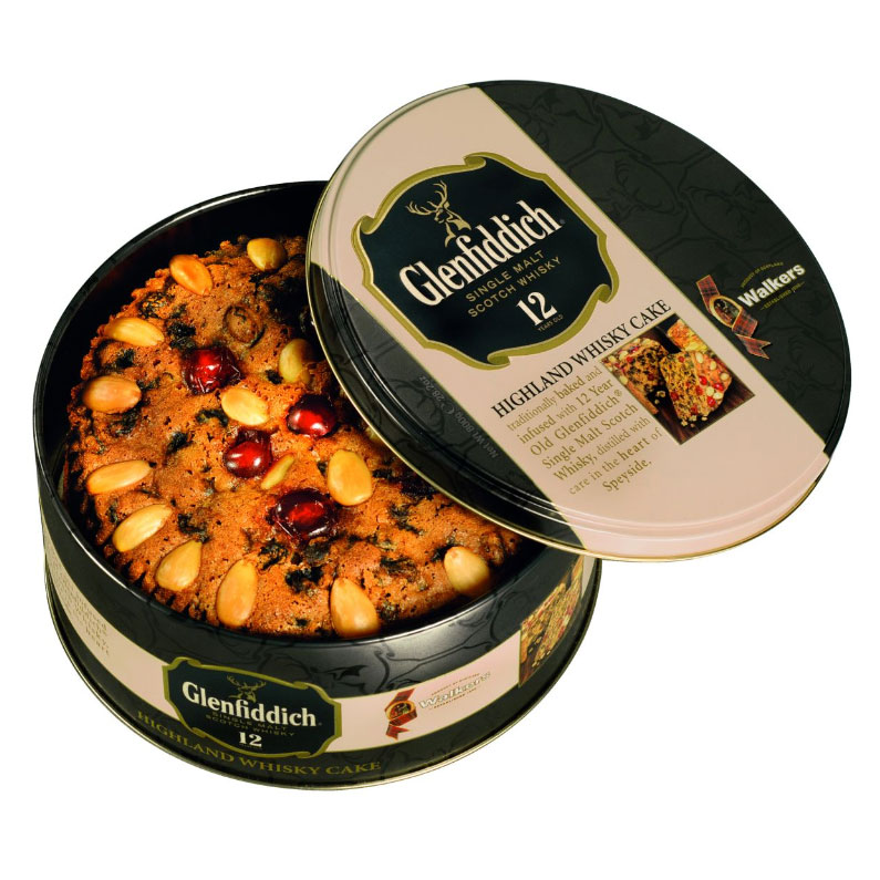 Walkers Glenfiddich Highland Whisky Cake Tin 800g