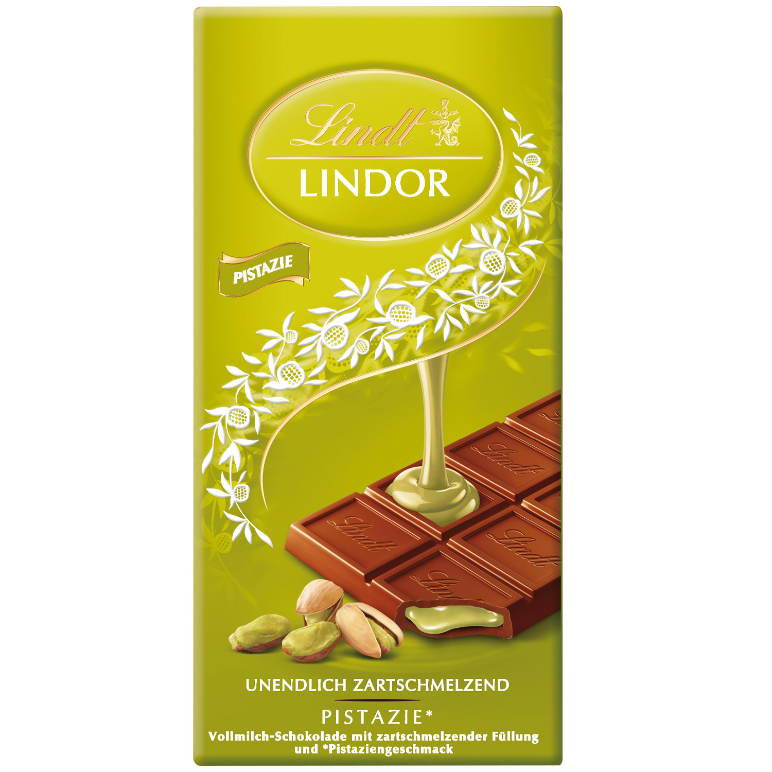 Lindt Lindor Pistazie Vollmilch Tafel 100g