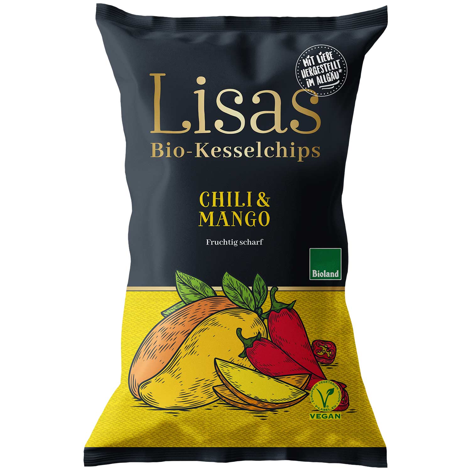 Lisas Bio-Kesselchips Chili & Mango 125g