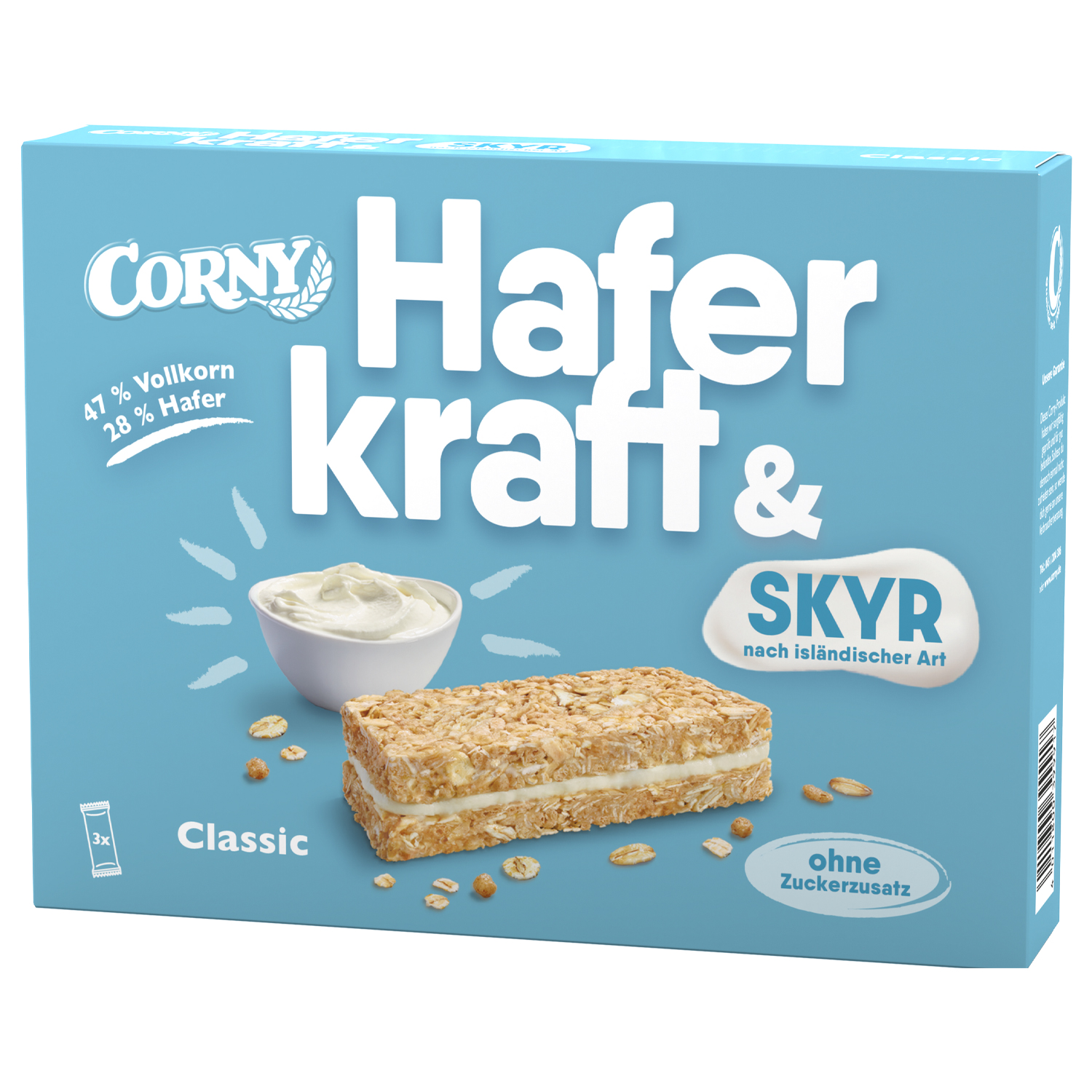 Corny Haferkraft & Skyr Classic 3x40g