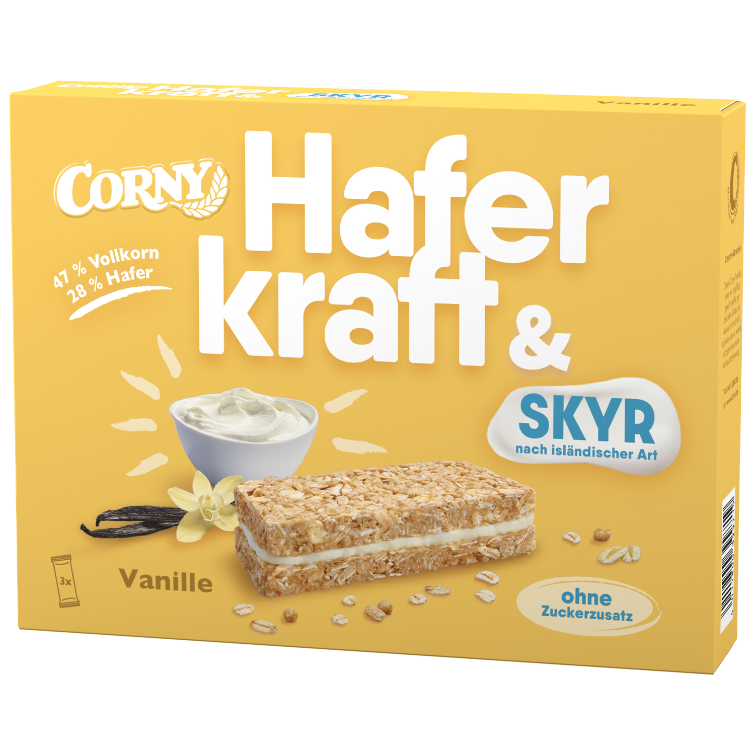 Corny Haferkraft & Skyr Vanille 3x40g