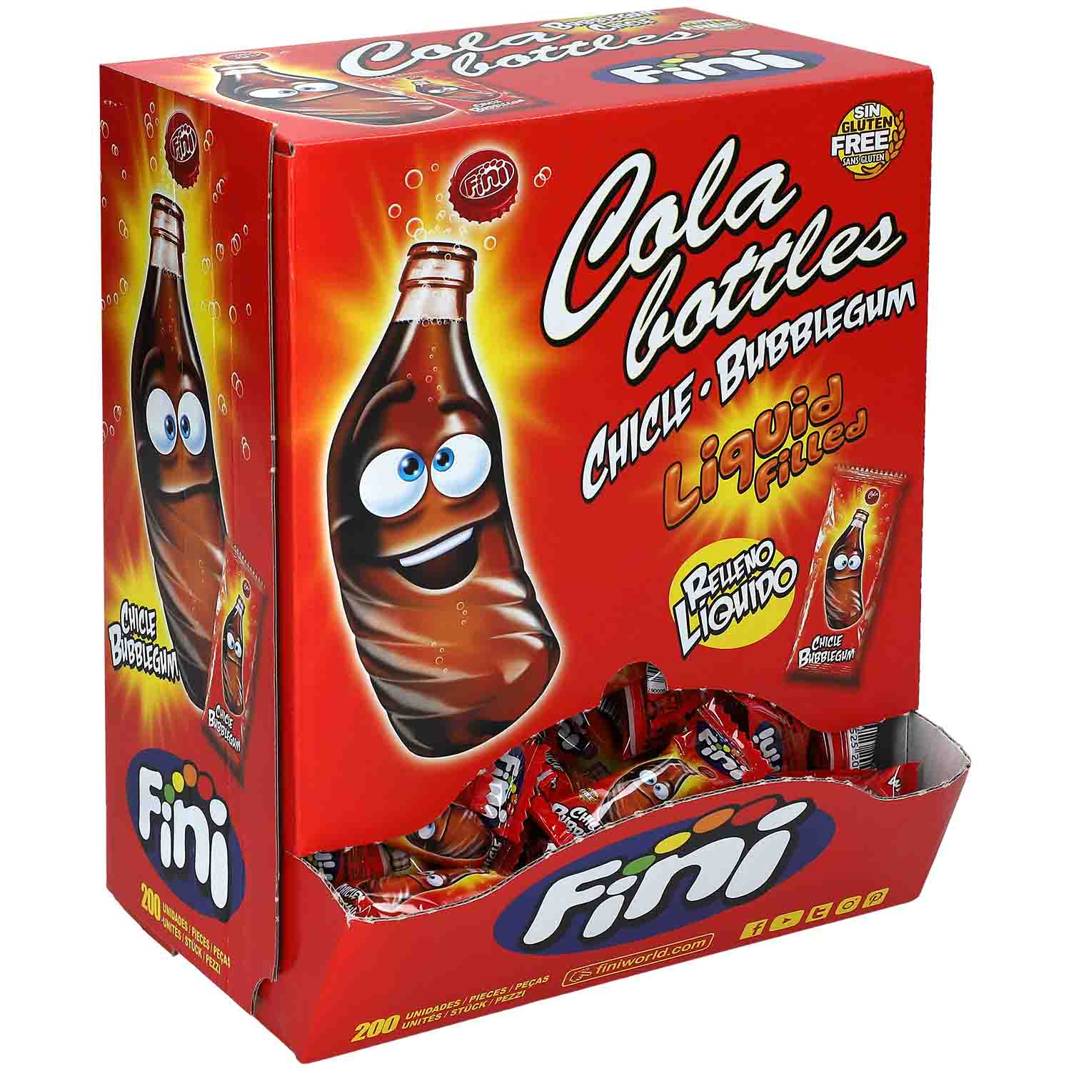 Fini Cola Bottles Bubble Gum 200er